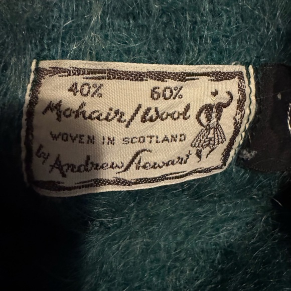 Elegant Teal Fringe Poncho and Skirt Set - Picture 6 of 9